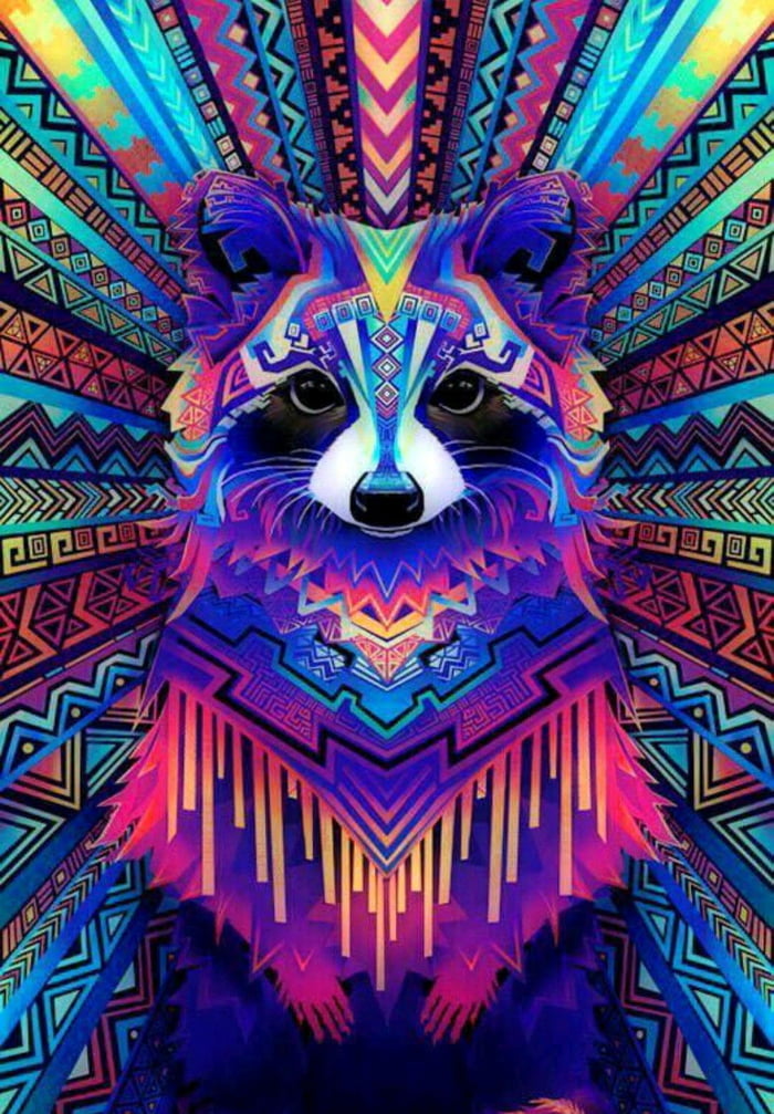 Trippy Raccoon - 9GAG