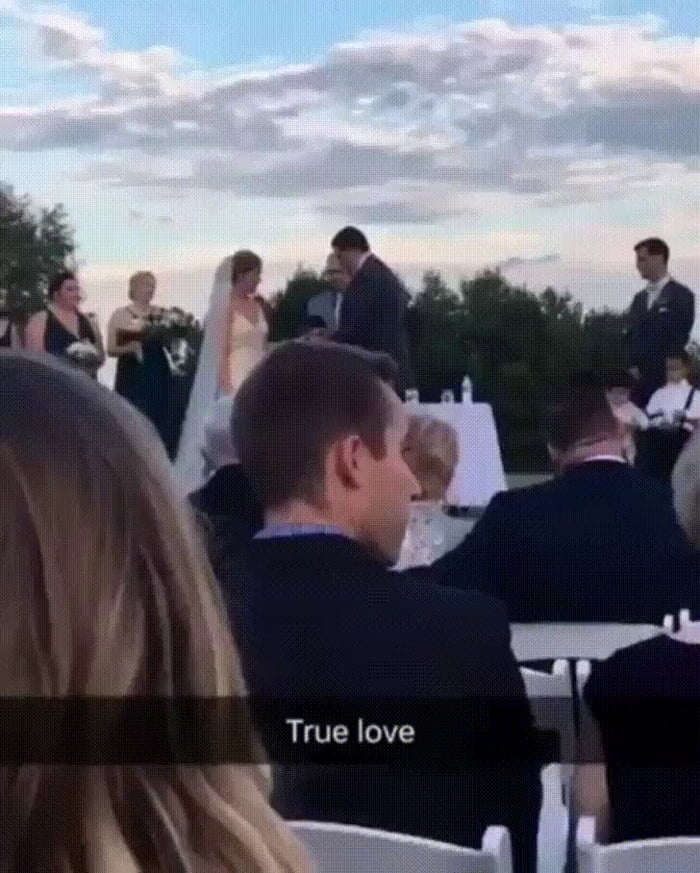 There are two types of people at weddings