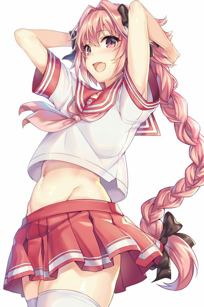 Pink haired anime trap