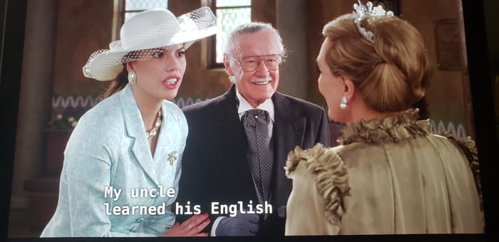 Stan Lee cameo from The Princess Diaries 2: Royal Engagement - 9GAG
