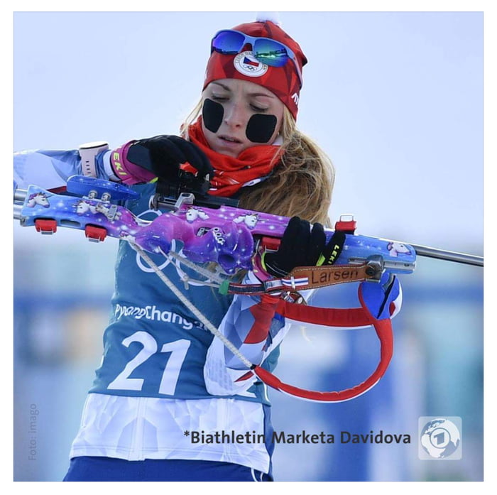 Best biathlon rifle at the Olympics so far. - 9GAG