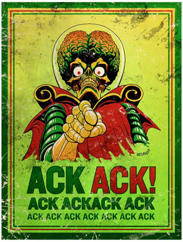 Ack! Ack! Ack! - Mars Attacks - T-Shirt | TeePublic