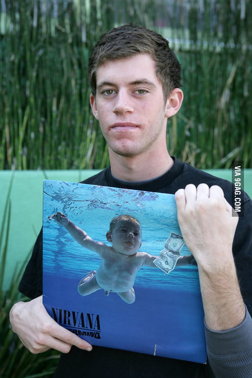 The Baby From Nirvana S Album Cover Nevermind All Grown Up 9gag