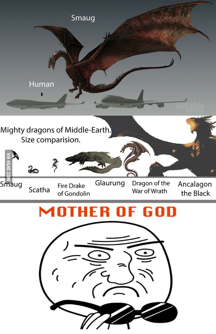 And we haven't even touched on Glaurung vs Ancalagon : r/lotrmemes