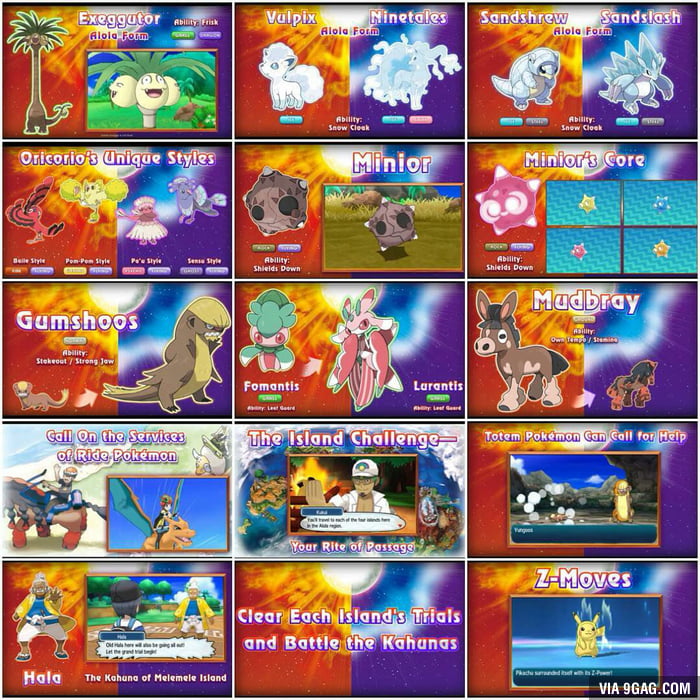 New attacks, new mode, new pokemon, new forms, new types. quite a big ...