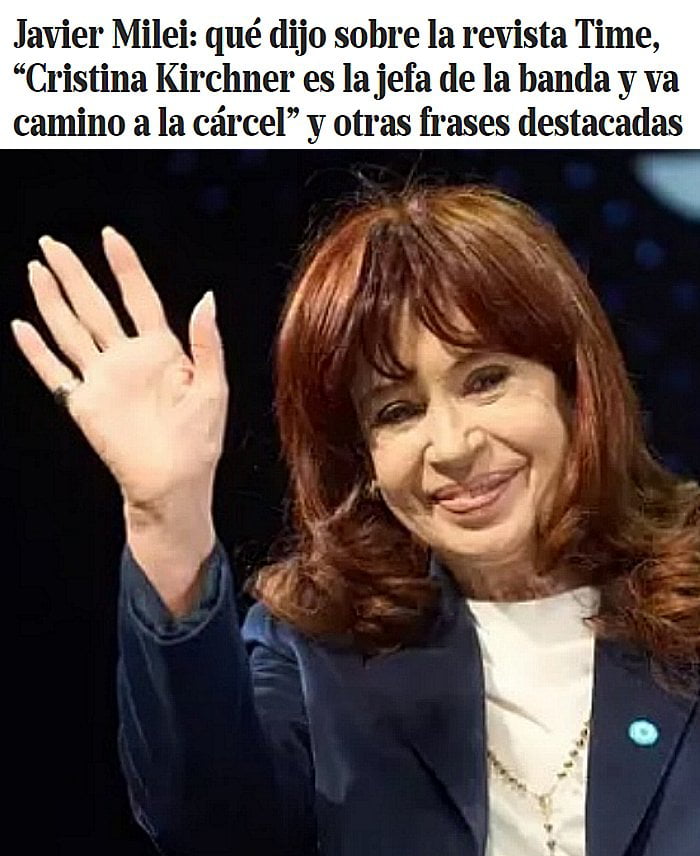 Cristina Kirchner Es La Jefa De La Banda Y Va Camino A La C Rcel