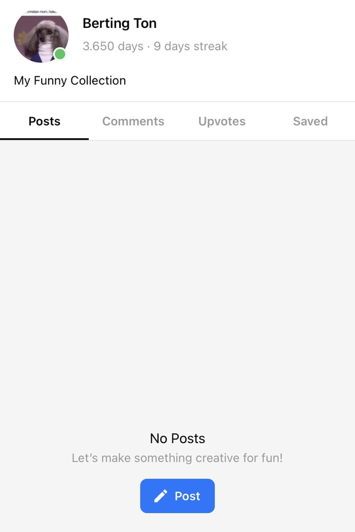 10 Years, No posts yet, a little ashamed - 9GAG