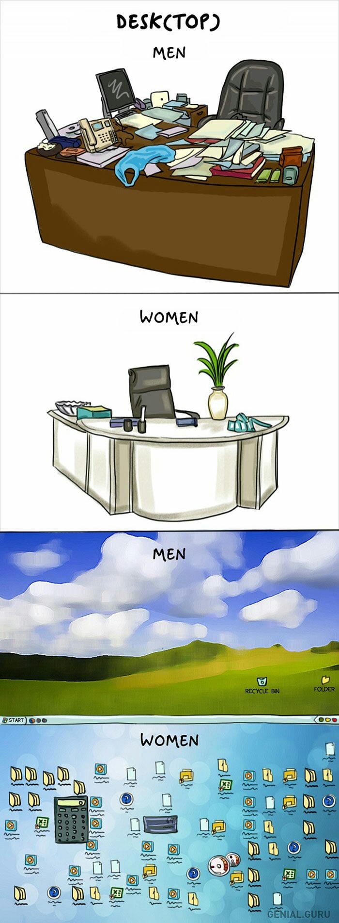 Two types of desktop - 9GAG