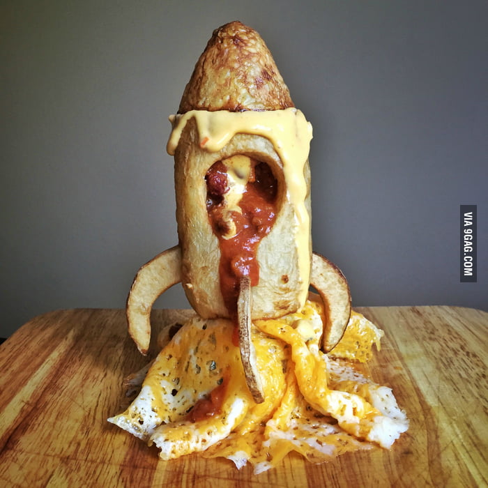 Chili Cheese Fry Rocket Ship 9GAG