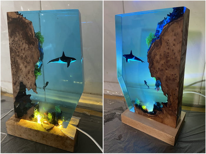 Ocean-Inspired resin decor - 9GAG
