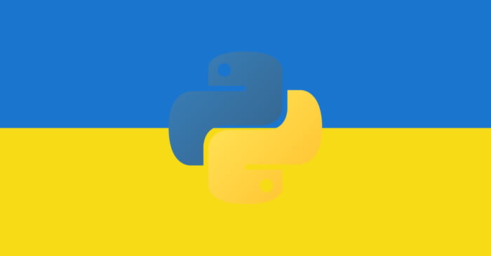The Python community stands with Ukraine! - 9GAG