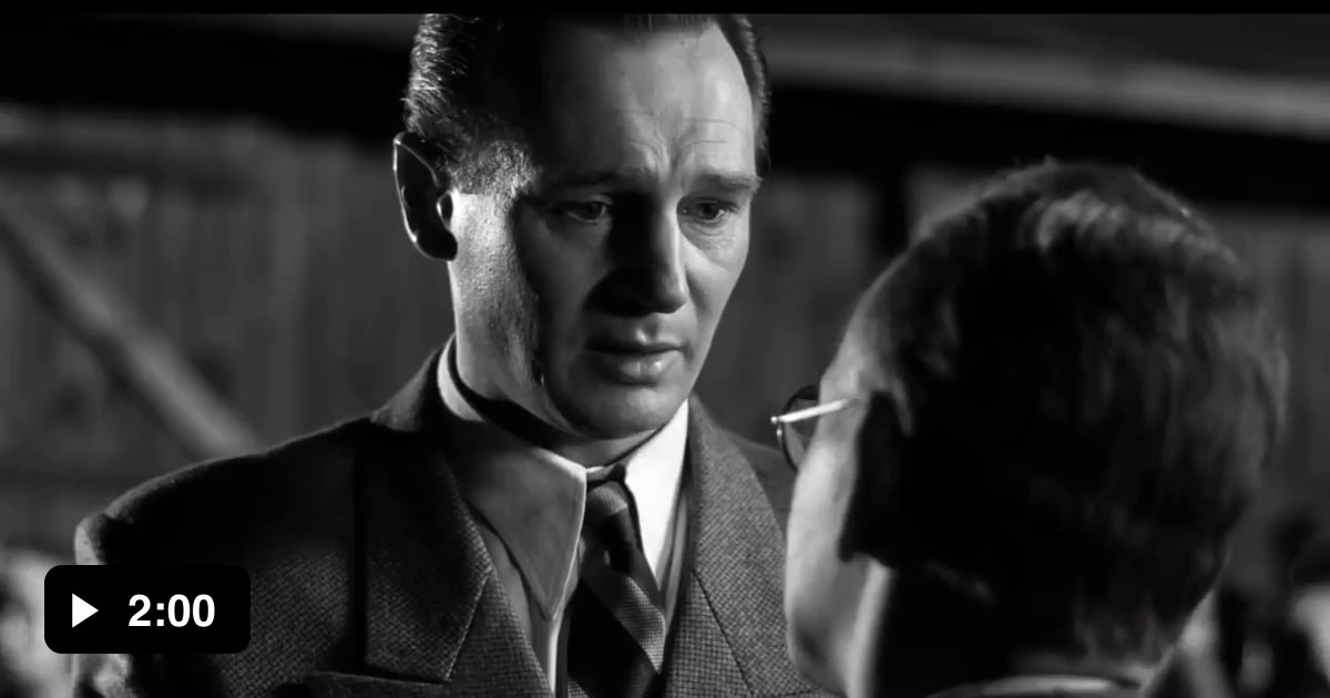 "I didn't do enough", "You did so much" Schindler's List, released in