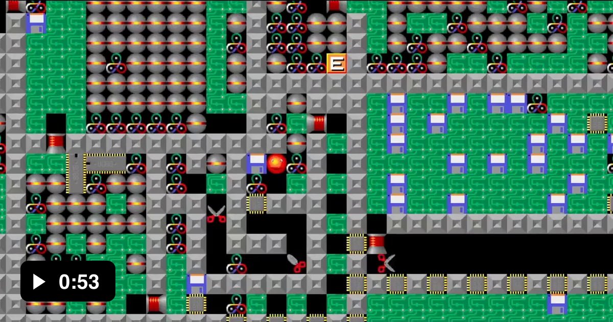 The first PC game I've ever played, Supaplex, from 1991. It still holds