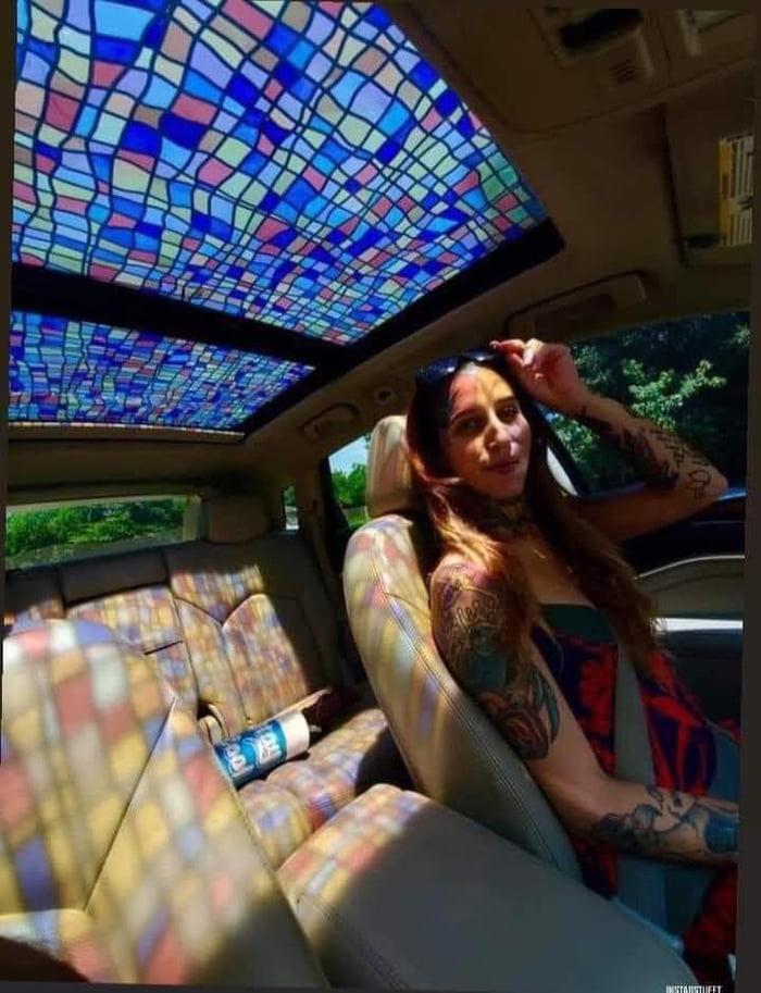 This Stained Glass Car Sunroof GAG