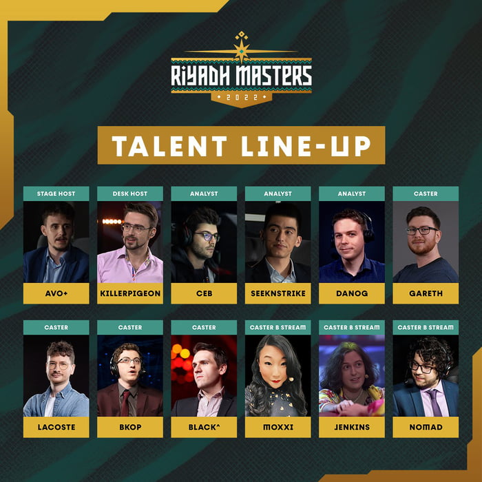 Riyadh Masters Talent Lineup 9GAG