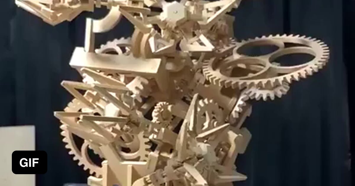 Wooden mechanisms by karakurist - 9GAG