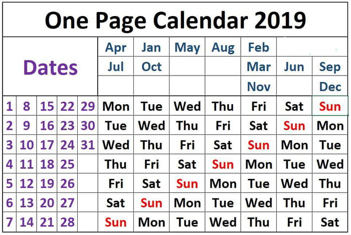 one-page-calendar-2019-9gag