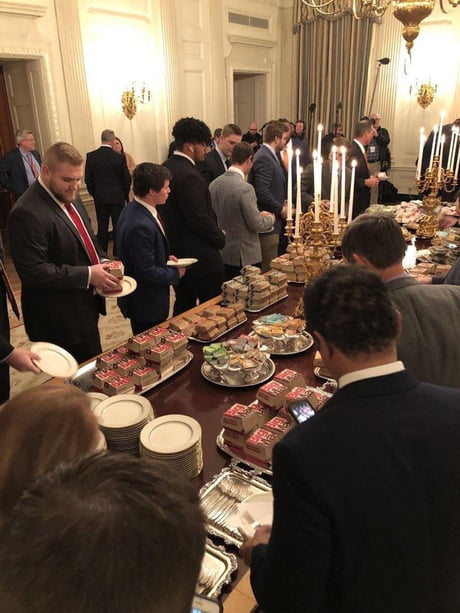 Trump Serves Cold Mcdonalds On Silver Platters At White