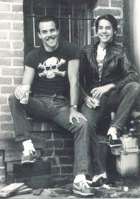 Young Red Hot Chili Peppers Vocalist Anthony Kiedis And His Dad Blackie Dammett Circa Early 80 S 9gag