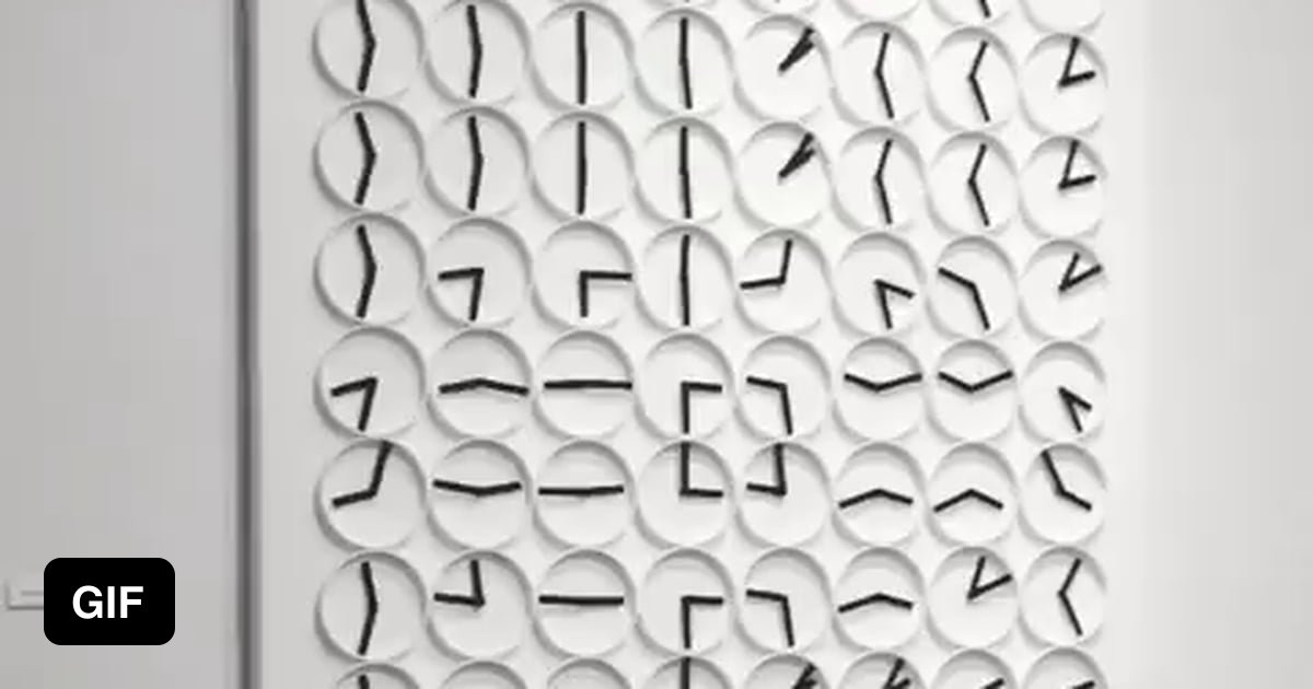 A clock made of smaller clocks 9GAG