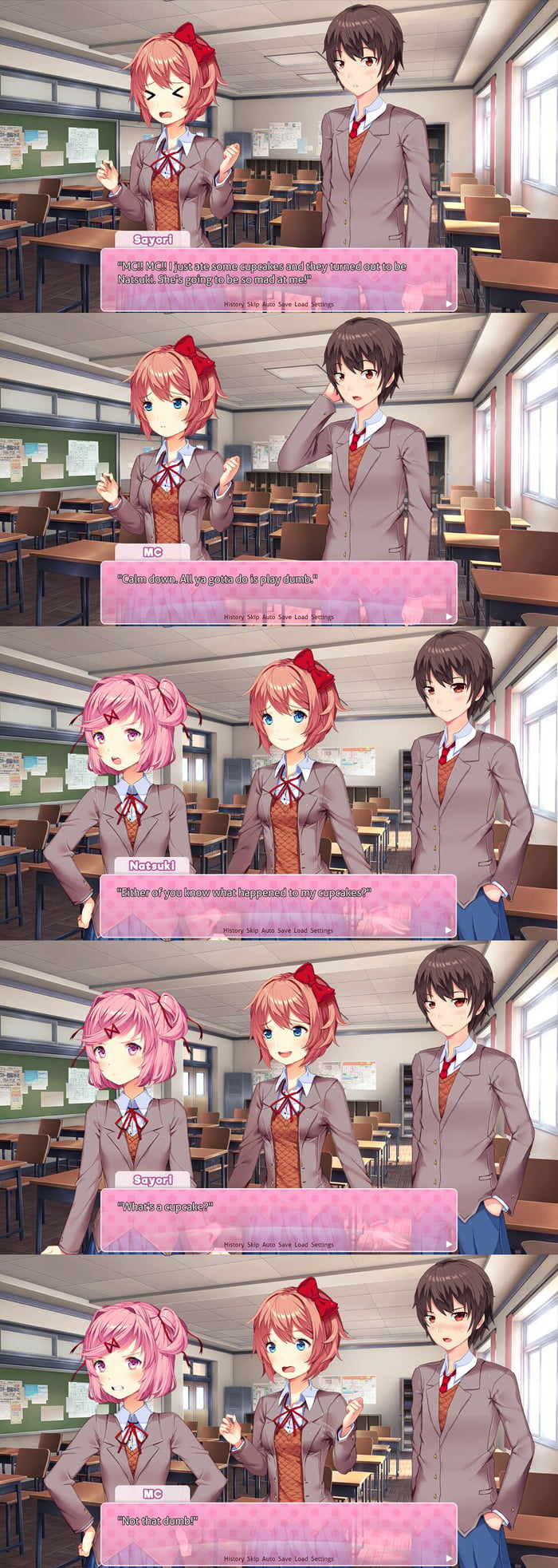 Meanwhile in the literature club. - 9GAG