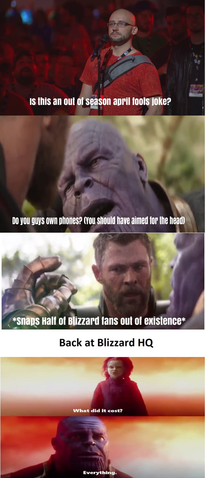 When announcing Diablo Immortal at Blizzcon - 9GAG