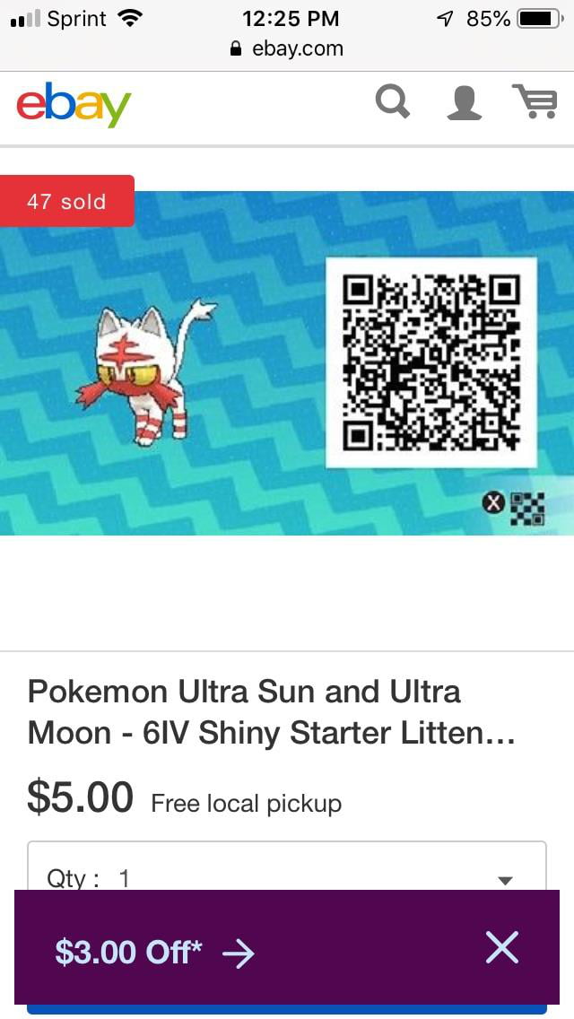 Tercepat Pokemon Ultra Sun Qr Codes Shiny