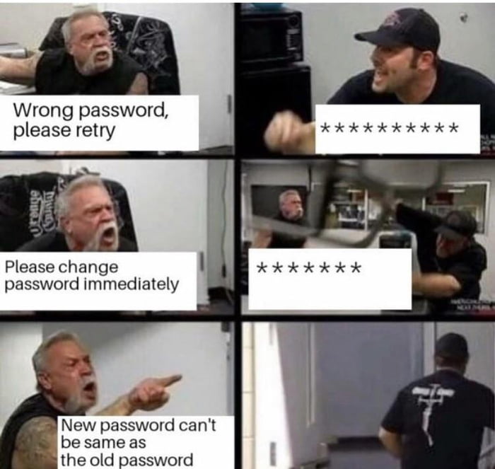 Password Is Same As Previous