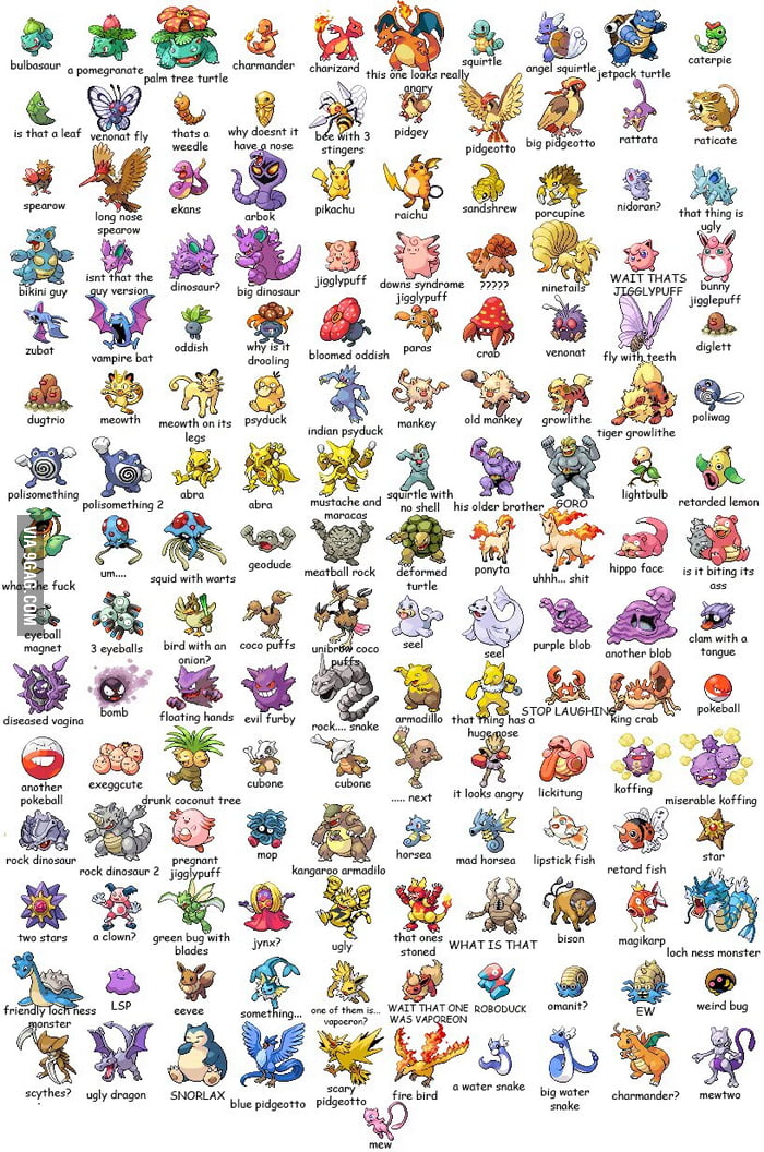 So I asked my girlfriend to name all 151 Pokemon.. - 9GAG