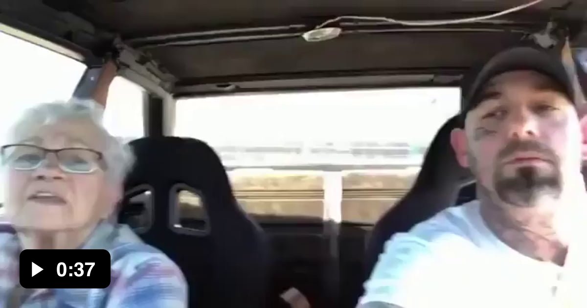 Grandma in a race car 9GAG