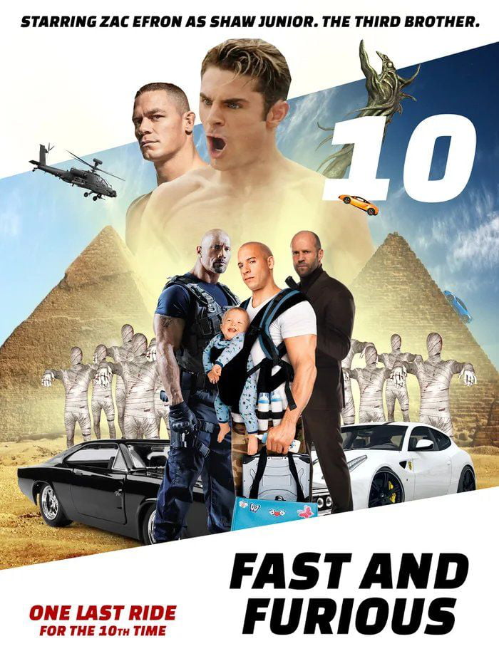 Fast and Furious 10 poster already leaked. 9GAG