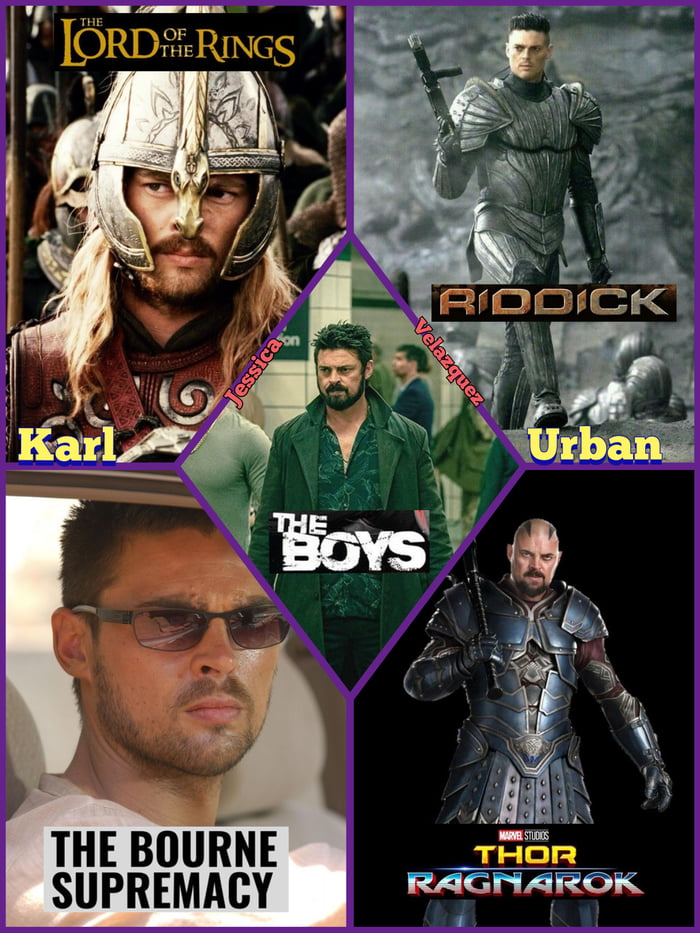 Karl Urban is a credible actor. What movie or series have you seen him ...