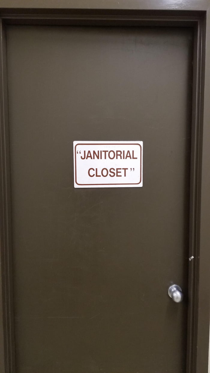 school janitors closet