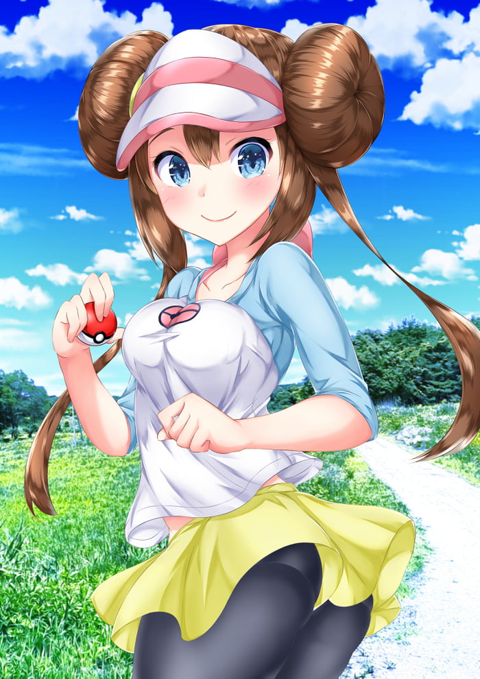 Anime Pantyhose Legs Pokemon Trainer Rosa Mei Pokemon Black White From Artist