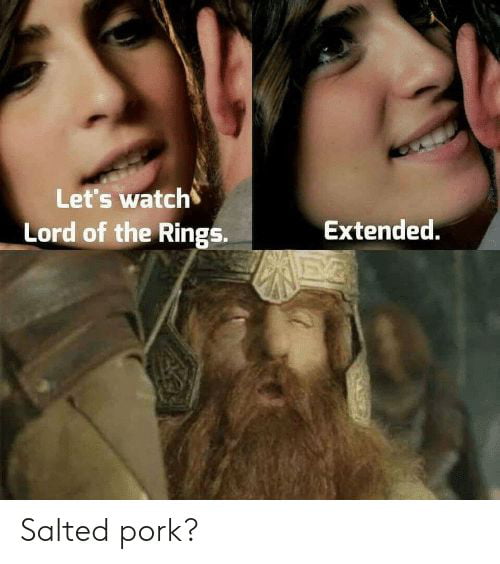 salted pork lord of the rings
