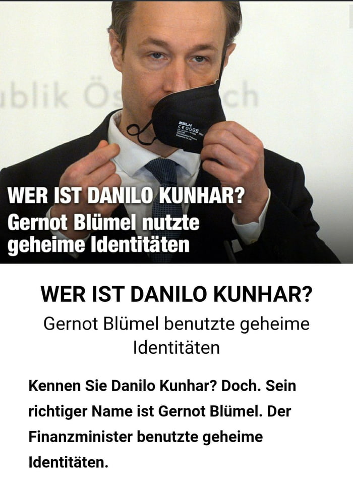 Oida Ist Das Ein Aprilscherz Oder Nennt Sich Der Mann Der All Unsere ...