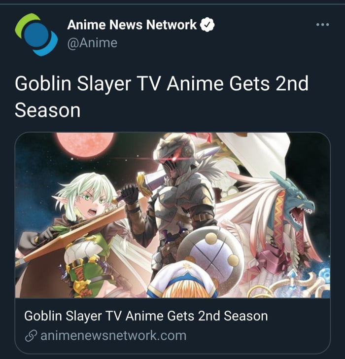 Goblin Slayer Season 2 New Costume Artwork Confirmed! - 9GAG