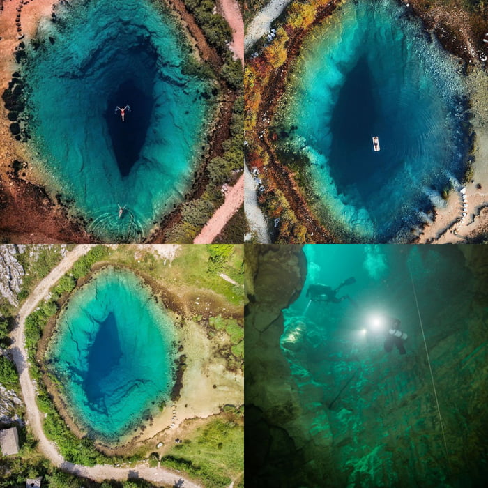 The Eye of the Earth, Croatia's Cetina River source, cave spring - 9GAG