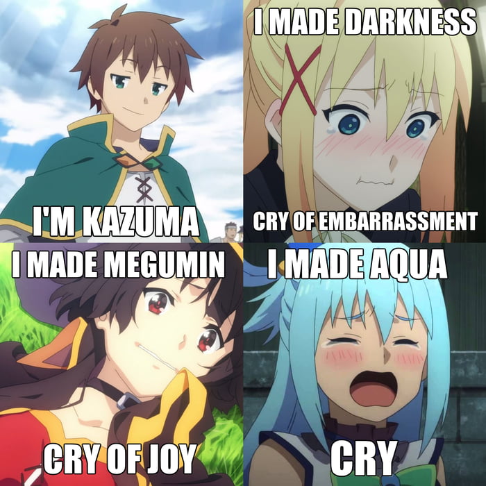 And They Claim Kazuma is Only Good at Stealing Panties. - 9GAG