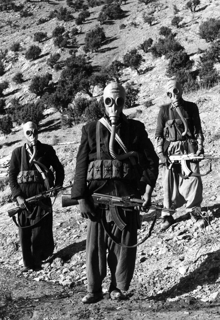 Mujahideen Fighters Wearing Soviet Gas Masks Soviet War In Afghanistan