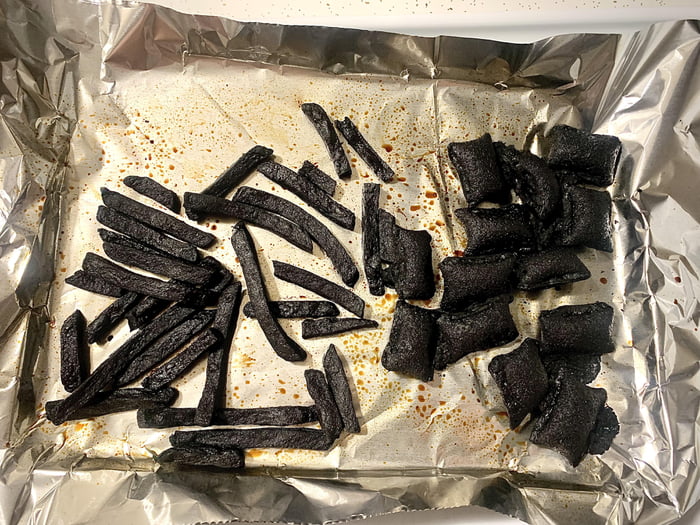 Recipe Place pizza rolls and French fries in the oven. Then promptly