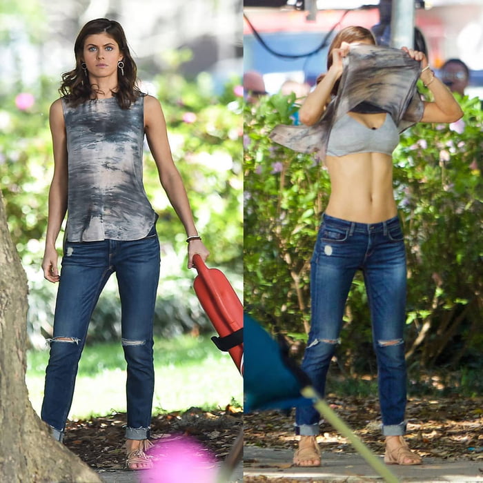 Alexandra Daddario taking off her top. - 9GAG