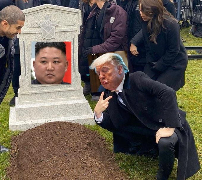 Trump at Kim Jong Un Funerals - Meme.