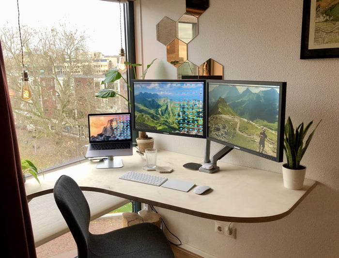 Made myself a desk to work from home 9GAG