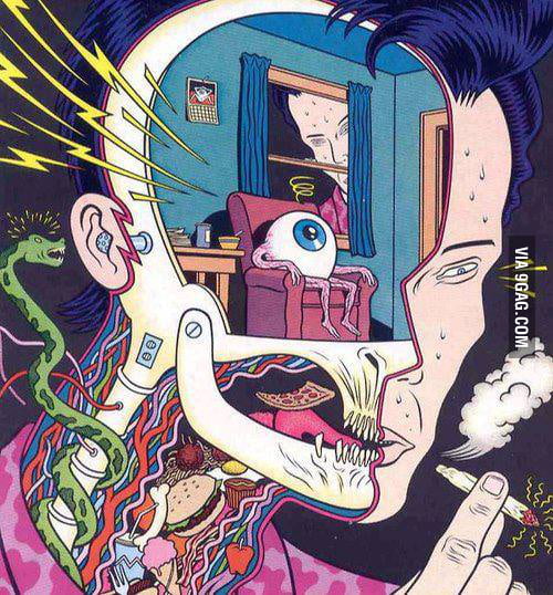 What its like somking weed - 9GAG