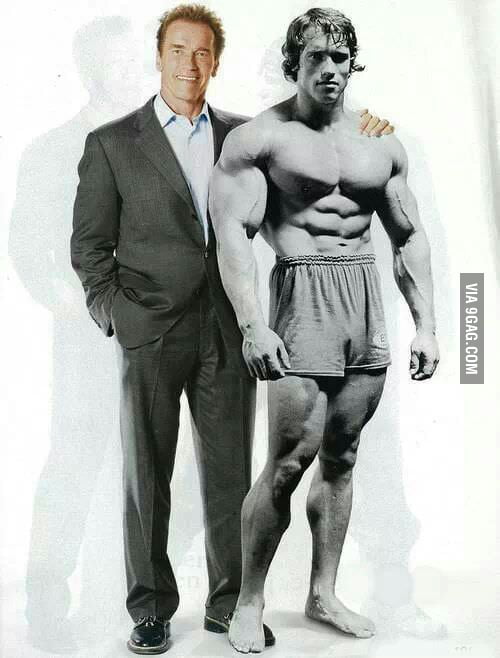 Arnold and Arnyoung. - 9GAG