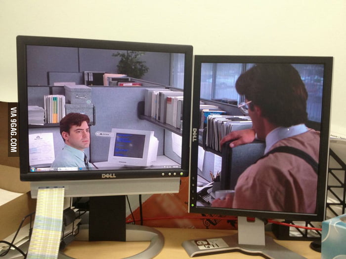 I decided to change the desktop on my work computer. - 9GAG