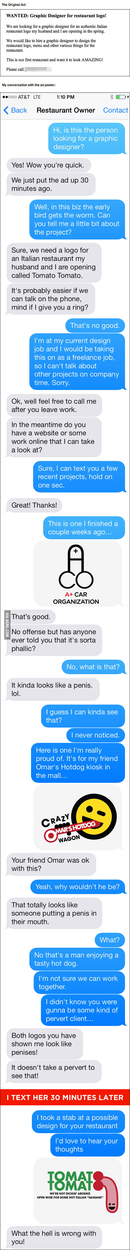 Not dicking around