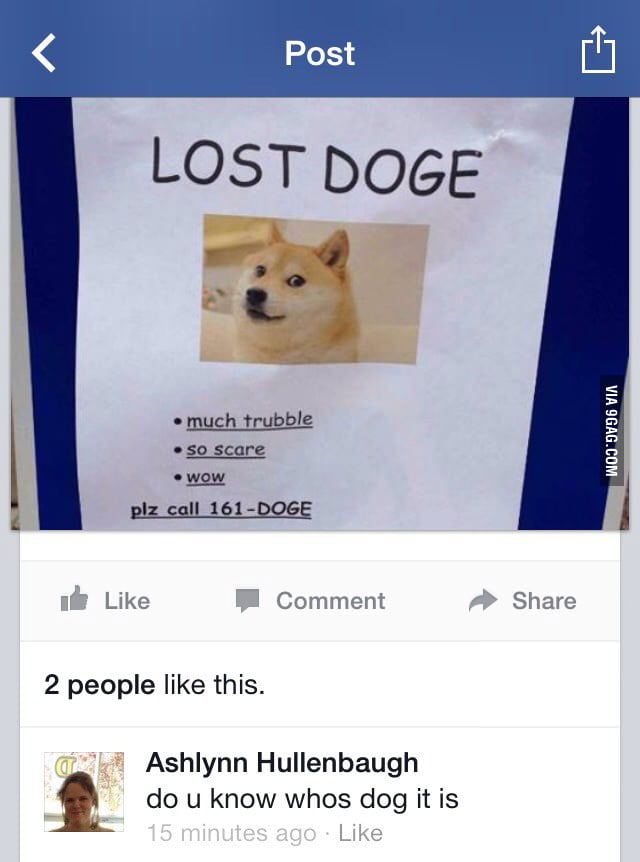 I almost clicked the like button for that comment - 9GAG