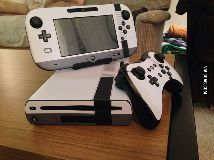 Just put decals on my Wii U and accessories. 9GAG